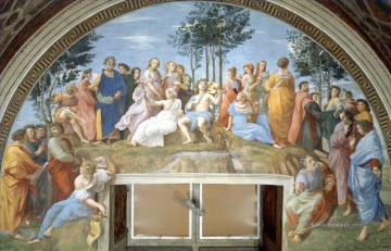 Das Parnassus Renaissance Meister Raphael Ölgemälde